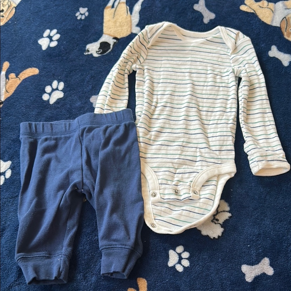 Carter's Striped Onesie and Pants Set
